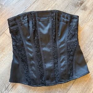 Cache Black Lace Detail Top